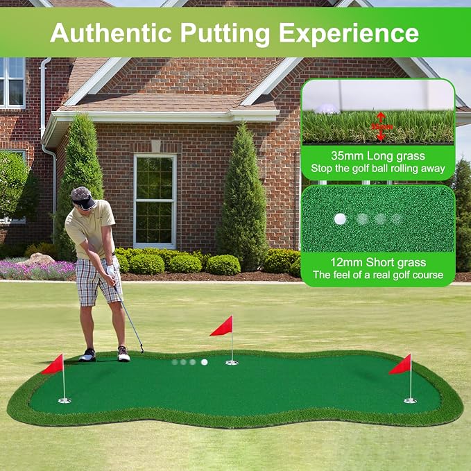 Golf Putting Green, Large Golf Putting Mat - Image 3