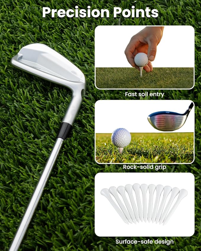 Bamboo Golf Tees 1000 PCS, 2-3/4 inch & 3-1/4 inch Length, Stronger Than Wood - Image 5