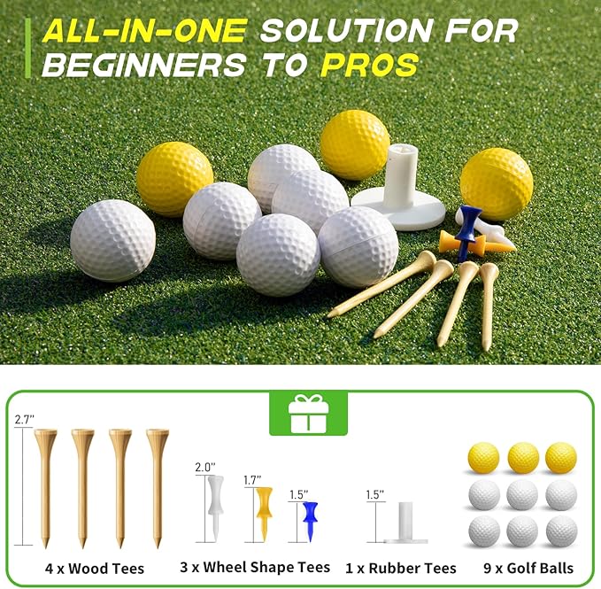 Bltend Dual Turf Golf Mat 31mm: 5x5ft/5x4ft Heavy-Duty Golf Hitting Mats - Image 5