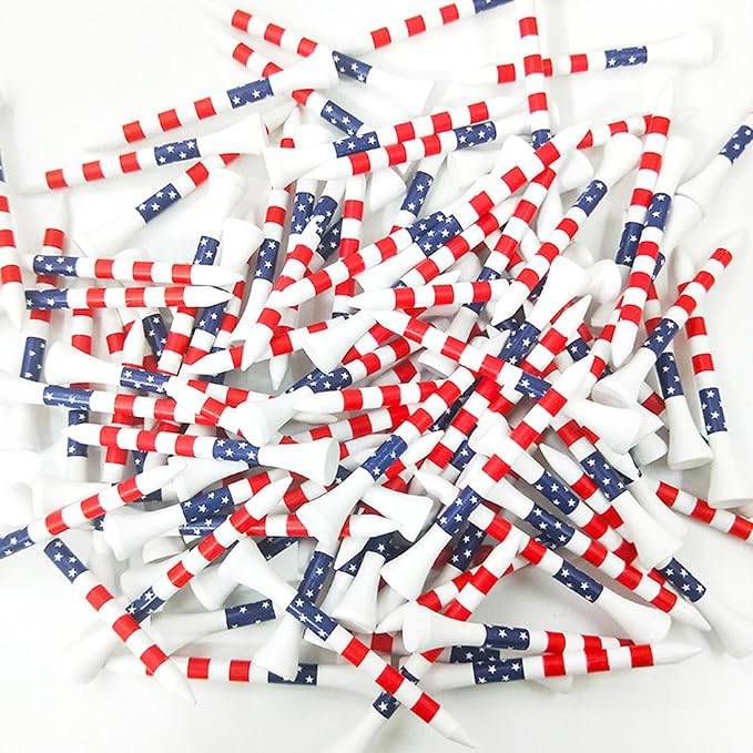 Dukars 3-1/4" Performance Golf Tees, Stars and Stripes - Image 6