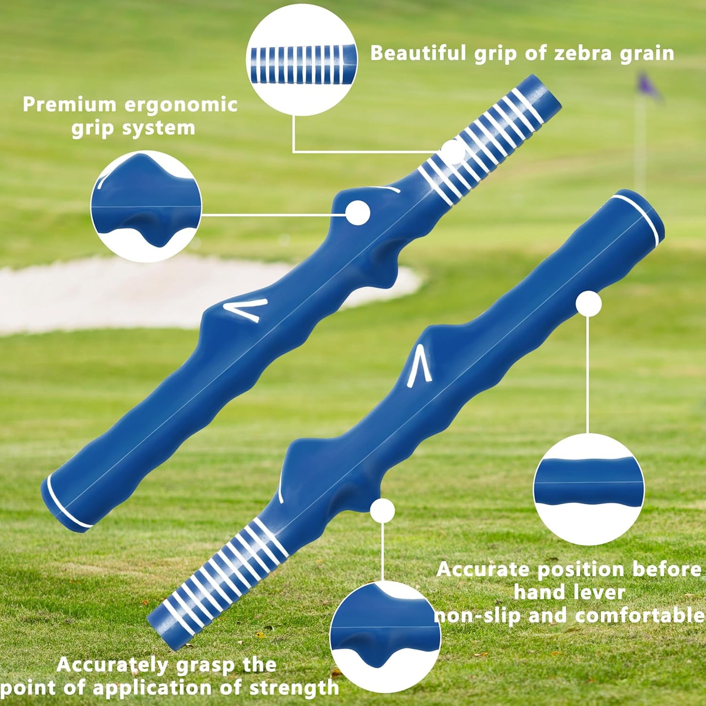 1 Pcs Right-Hand Golf Training Grip:Club,Rubber Swing Grip Trainer,Golf Accessories for Adults,Beginners,All Levels.Improvement Tool for Proper Hand Placement.