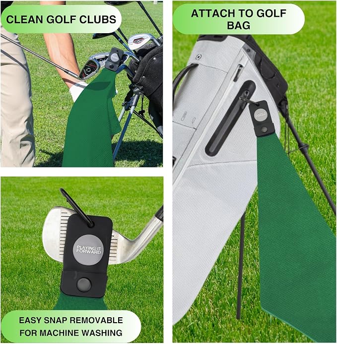 Magnetic Golf Towels for Golf Bags - Image 3
