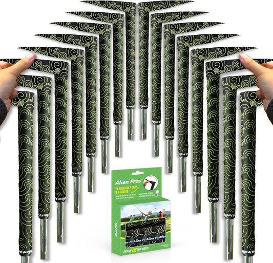 Alien Pros Golf Grip Wrapping Tapes - Innovative Golf Club Grip Solution - Enjoy a Fresh New Grip Feel in Less Than 1 Minute