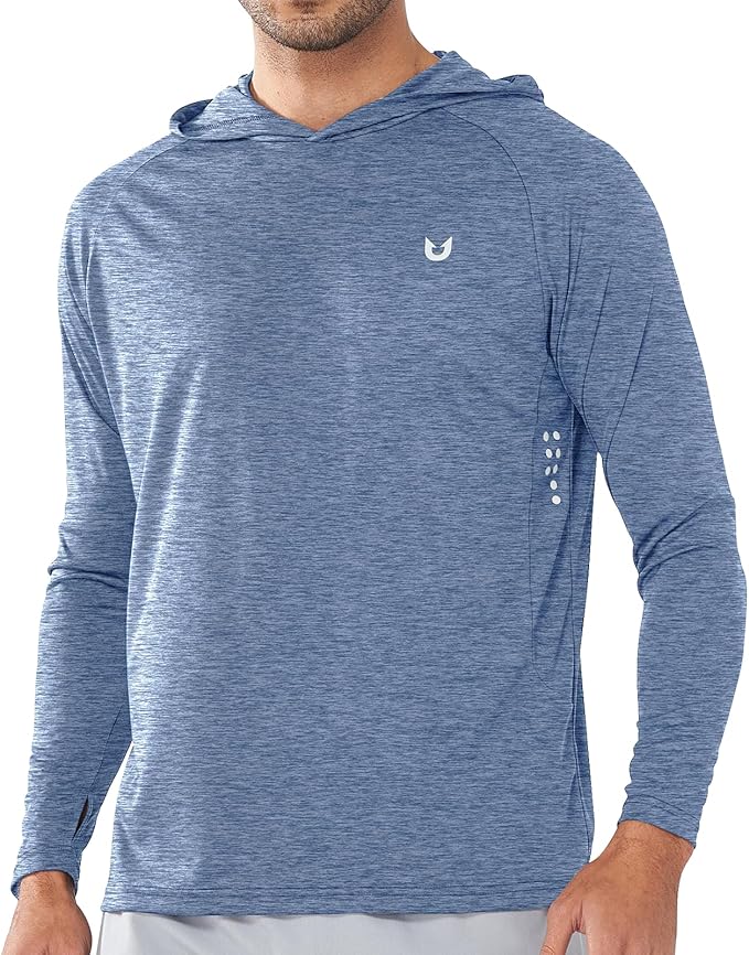 NORTHYARD Men's UPF 50+ Hoodie Shirts Long Sleeve Sun Protection Fishing Swim by NORTHYARD