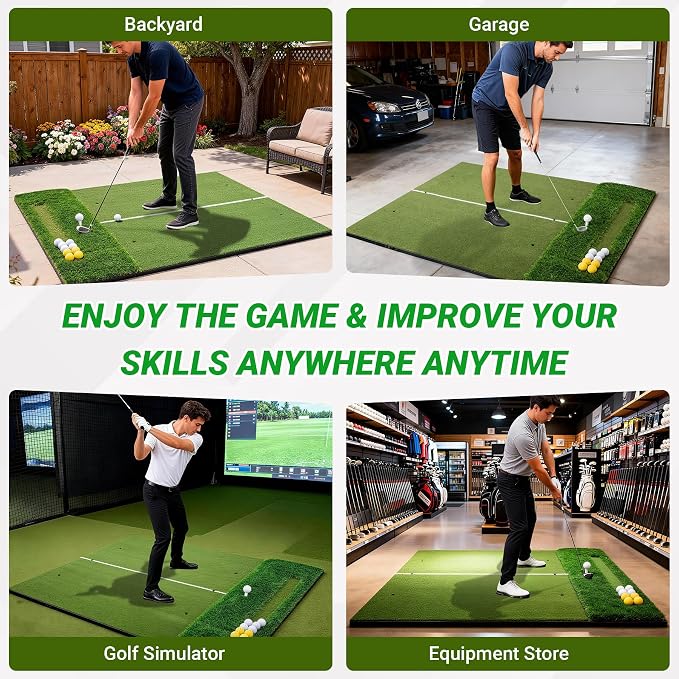 5x4 ft Premium Dual-Turf Golf Mat - Image 7