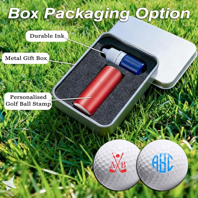 Custom Golf Ball Stamp Marker Personalized Quick-Dry Monogram Golf Ball Stamp - Image 5