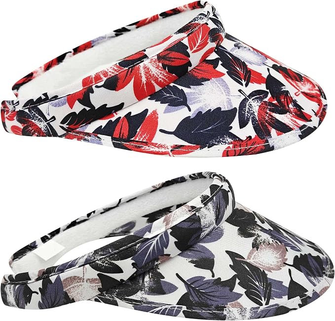 2 Pack Sun Visor Hats Women Men Clip On Wide Brim Visors Hat Outdoor Sports by kejea