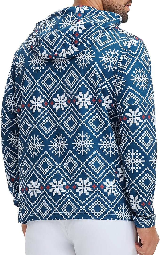 Hoodies for Men Golf Fleece Hooded Sweatshirts Dry Fit Athletic Lightweight - Image 3