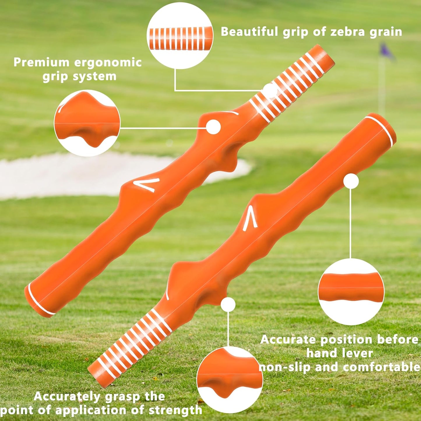1 Pcs Right-Hand Golf Training Grip:Club,Rubber Swing Grip Trainer,Golf Accessories for Adults,Beginners,All Levels.Improvement Tool for Proper Hand Placement.