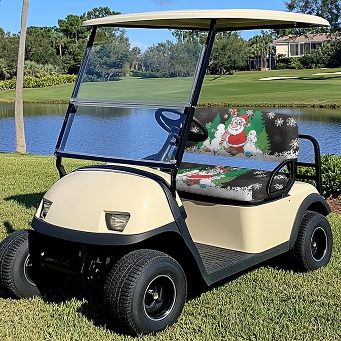 Fashion Print Golf Cart Seat Covers 2 Passenger Golf Cart Backrest Cover Golf - Image 2