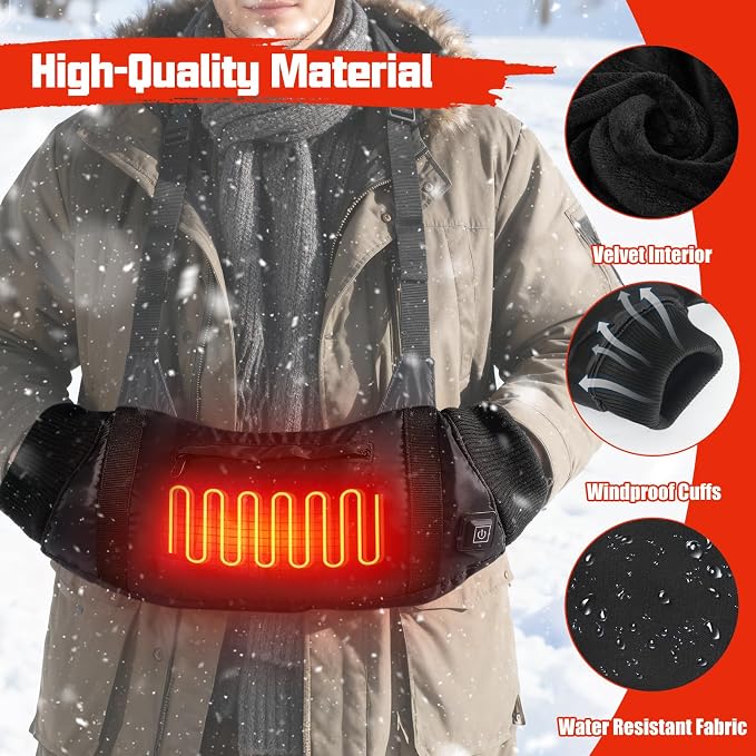 Heated Hand Warmers Pouch 10000mAh Electric Heated Hand Muff - Image 6