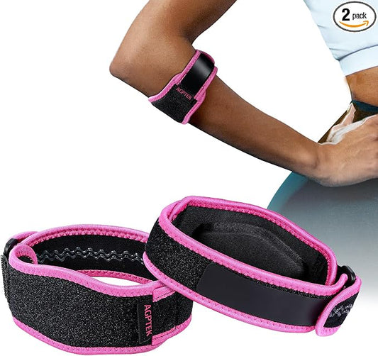 AGPTEK Elbow Brace for Tendonitis and Tennis 2 Pack, Tennis Golfers Elbow by AGPTEK