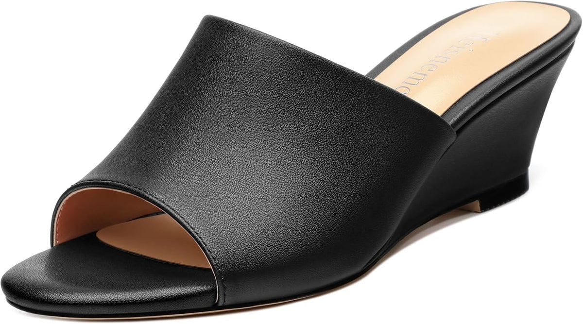 Wedge Sandals for Women Open Toe Wedge Heels Womens Matte High Heel Sandal by Heisnemca