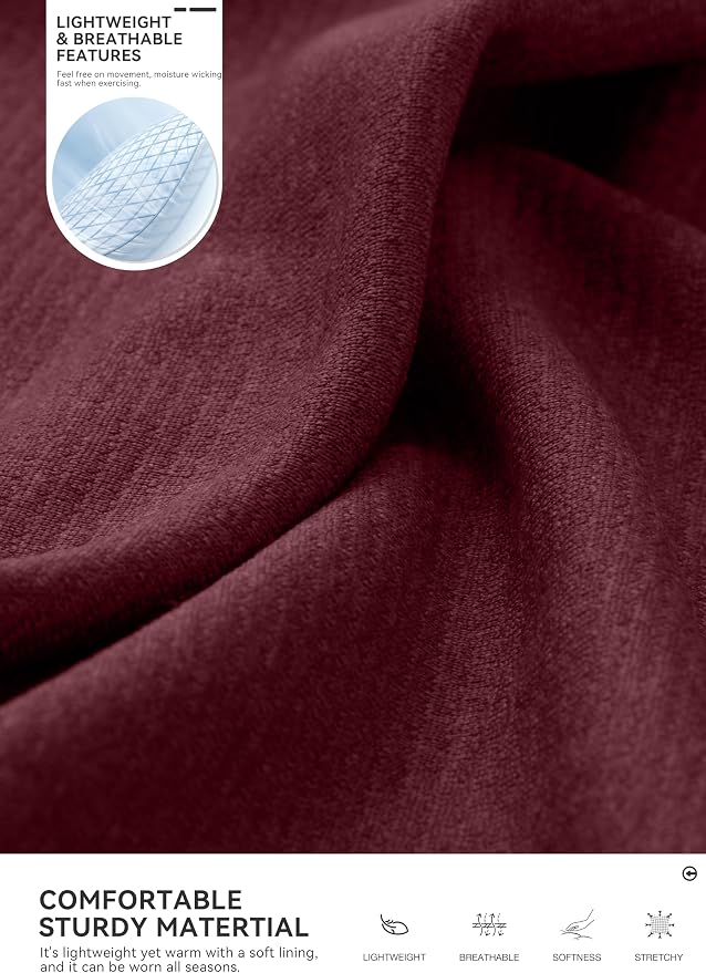 Obla Golf Quarter Zip Pullover for Men Mock Neck Sweatshirt Lightweight Sun - Image 5