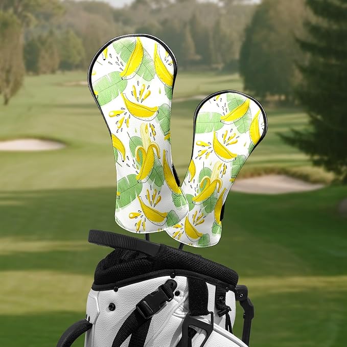 Premium Leather Golf Club Headcovers, Mango Pattern Fits Driver Hybrid Fairway - Image 6
