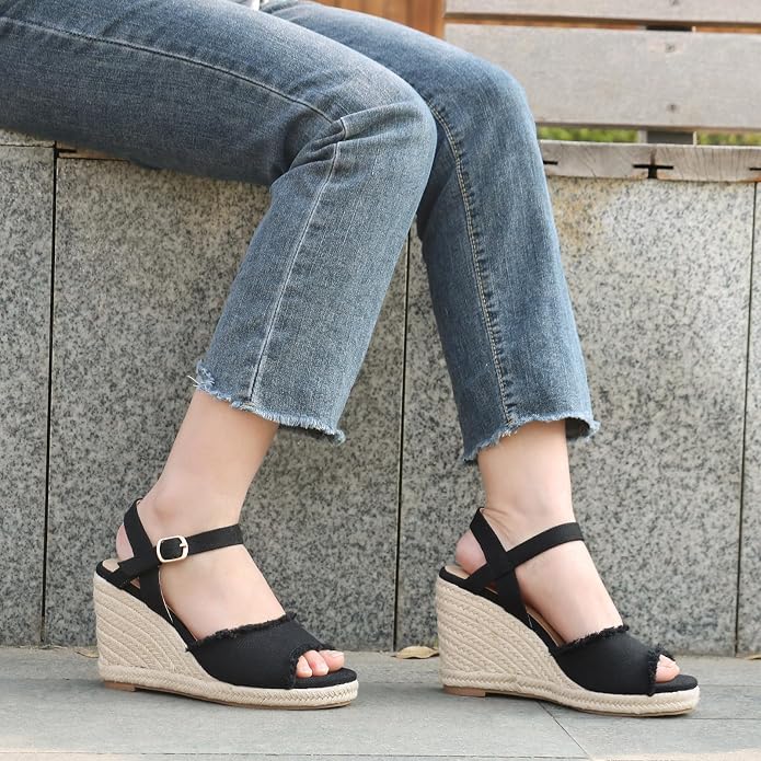 JOY IN LOVE Platform Wedge Sandals - Image 5