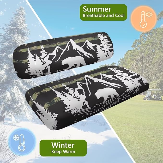 Golf Cart Seat Covers, Universal Fit & Nonskid Bottom Fits - Image 7