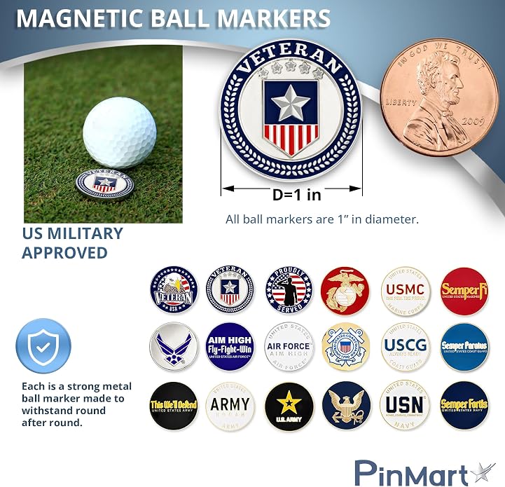 PinMart’s Officially Licensed United States Veteran Bundle Pack of 9 Golf Ball - Image 2