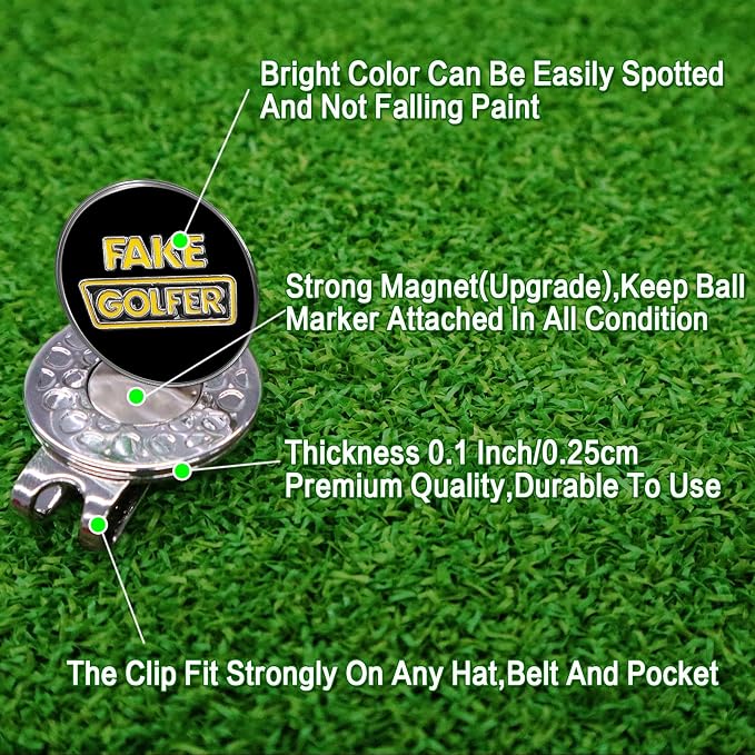 Amy Sport Golf Ball Markers Assorted Patterns Fits All Magnetic Golf Tools - Image 3