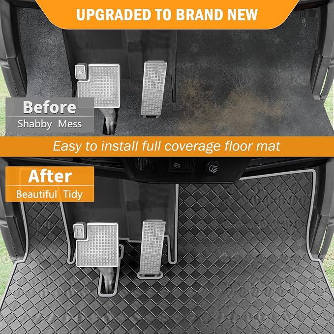 Golf Cart Floor Mat for Yamaha, Customize Non-Slip Full Coverage Liner Matt - Image 4