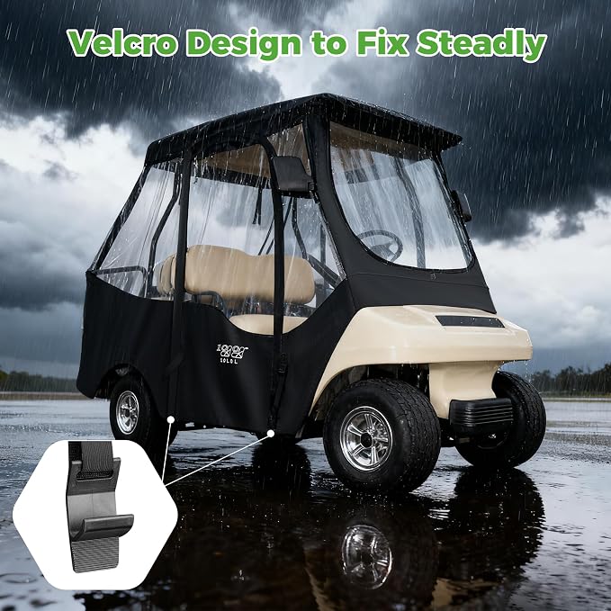 10L0L 4 Passenger Golf Cart Enclosure - Image 5