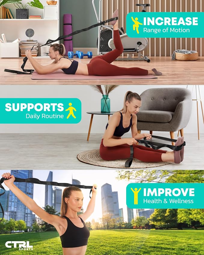 Stretching Strap Non Elastic Yoga Strap - Image 6