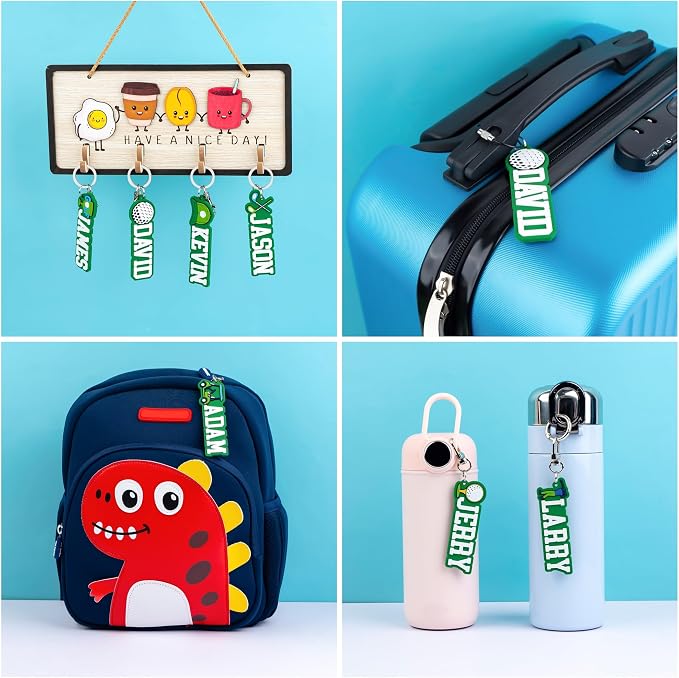 Personalized Sports Golf Keychain – Custom Name Tag, Bag Tag, Luggage Tag – Gift - Image 4