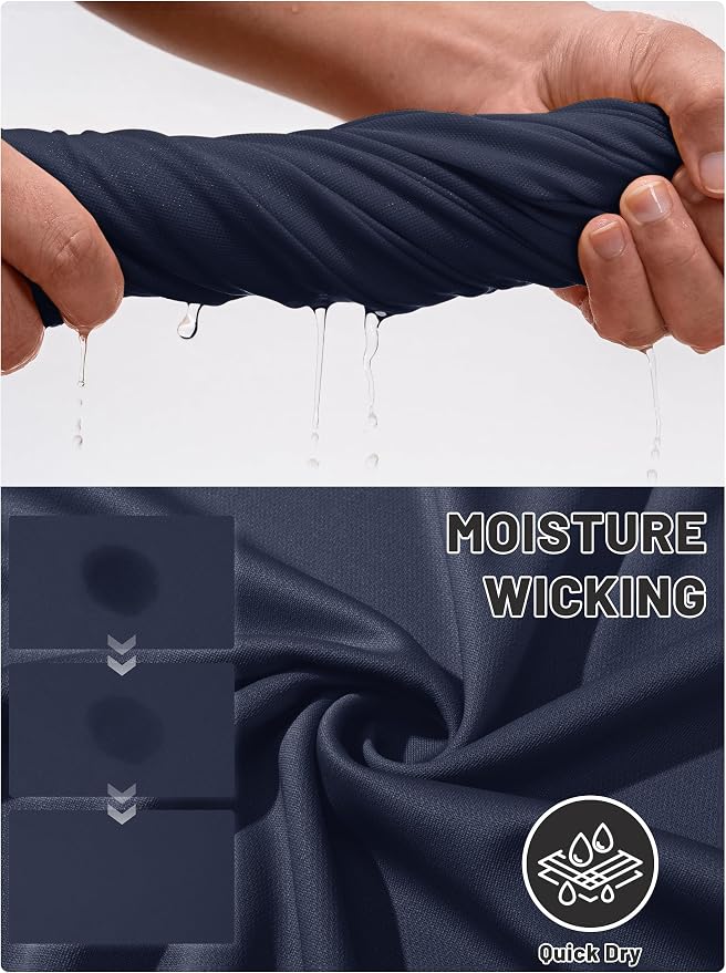 TACVASEN Mens Golf Shirt Dry Fit Mens Polo Shirts Short Sleeve Performance Golf - Image 5