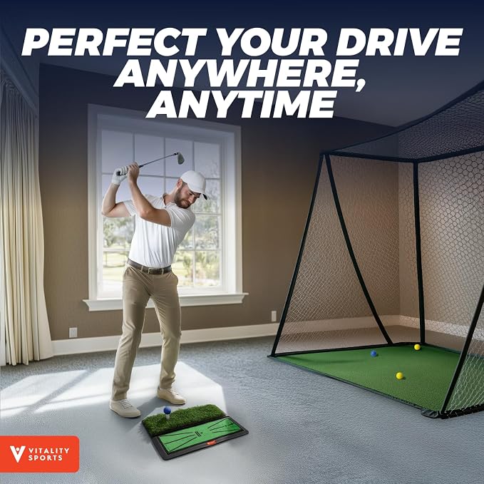 Golf Hitting Mat, Durable Artificial Grass Golf Mats - Image 7