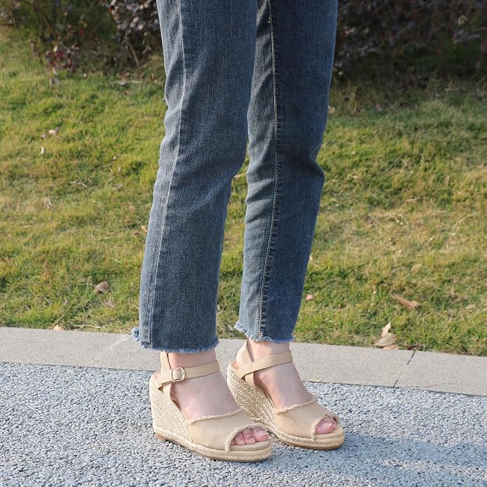 JOY IN LOVE Platform Wedge Sandals - Image 6