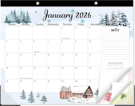 GuassLee Monthly Large Desk Calendar 2026-2027 - 18 Months 22" x 17" Calendar from Jan. 2026 to Jun. 2027, Large Monthly Planner with Holiday Watercolor Design for Office School Home Organizing