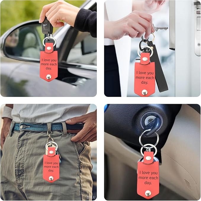Custom Keychains with Picture Personalized Photo Logo Text Customized Key Chain - Image 6