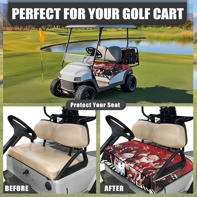 Golf Cart Seat Covers Universal Golf Cart Seat Cover Blanket Cushion Cover - Image 4