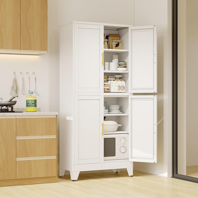 75" H Tall Kitchen Pantry Cabinet, Pantry Storage by RISTERN