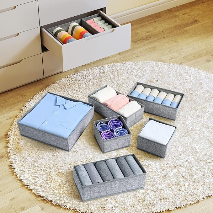 DIMJ Drawer Organizer Clothes 12 Pack - Image 6