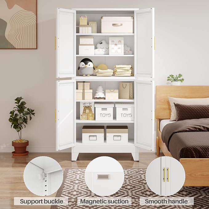 75" H Tall Kitchen Pantry Cabinet, Pantry Storage - Image 3