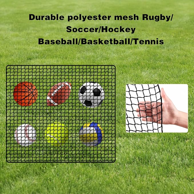 Golf Net, 12X12ft /12X15ft/12X20ft Golf Practice Net Sports Practice Barrier Net - Image 4