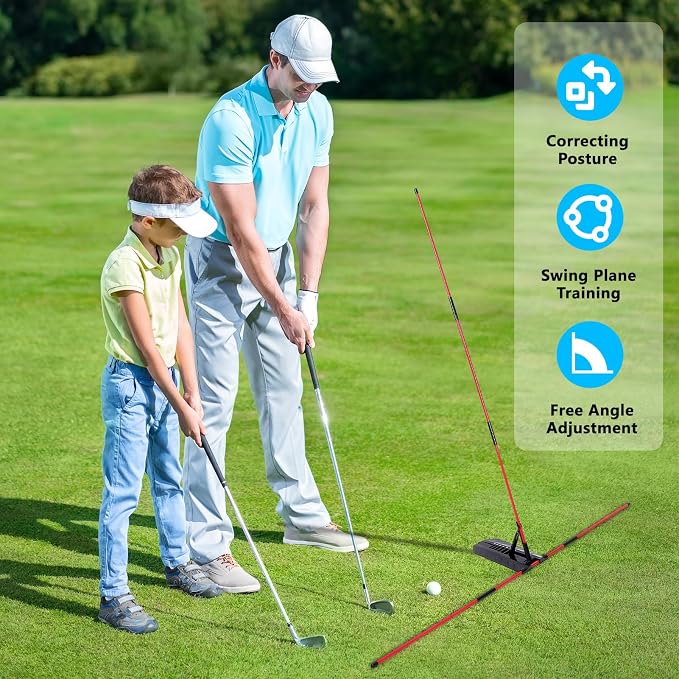 Golf Alignment Stick Holder, Golf Swing Plane Trainer - Image 2