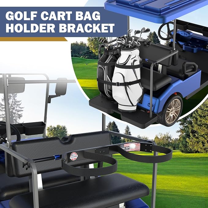 Golf Cart Bag Holder Bracket – Lightweight & Sturdy, No Drilling Required - Image 2