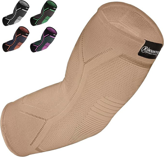 Kunto Fitness Elbow Brace Compression Support Sleeve by KuntoFitnessProducts
