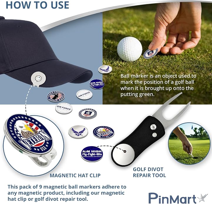 PinMart’s Officially Licensed United States Veteran Bundle Pack of 9 Golf Ball - Image 5