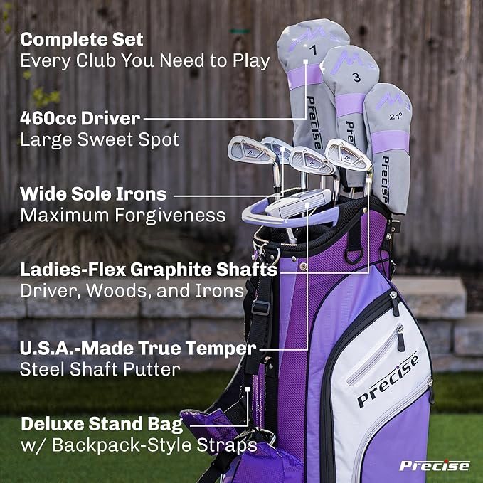 Precise M3 Ladies Complete Right Handed Golf Club Set | Complete Regular & - Image 2