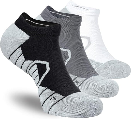 Hylaea Athletic Running Socks Cushion Padded Moisture Wicking Low Cut by Hylaea