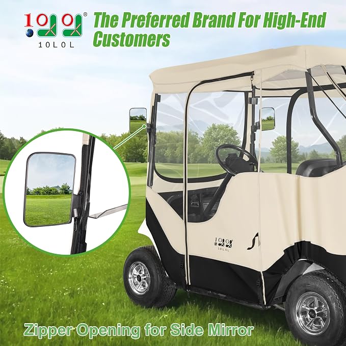 10L0L Golf Cart 2 Passenger Enclosure - Image 2