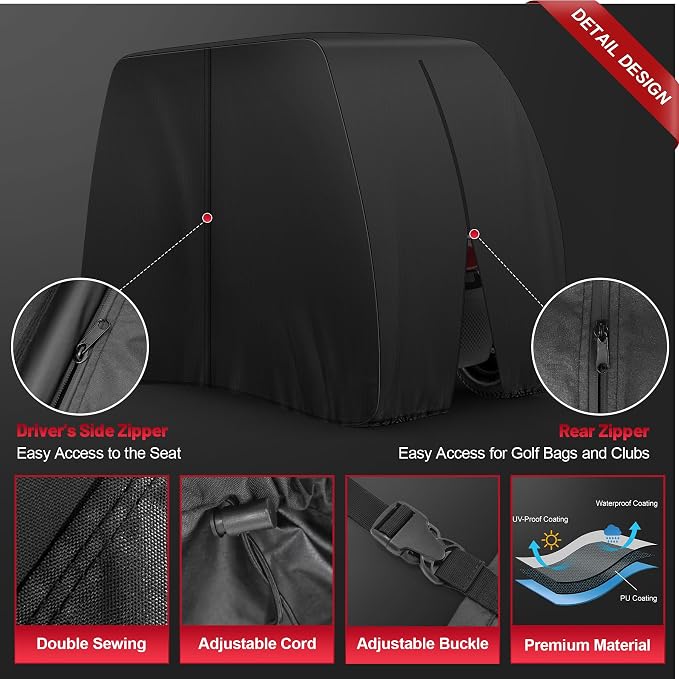 Comnova Golf Cart Cover 2 Passenger - Image 4
