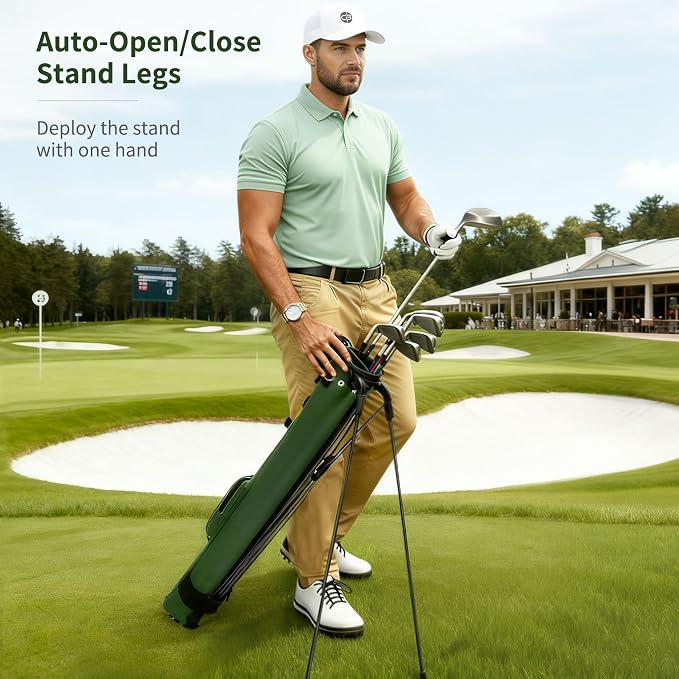 Lightweight Golf Stand Bag, Portable Golf Carry Bag - Image 2