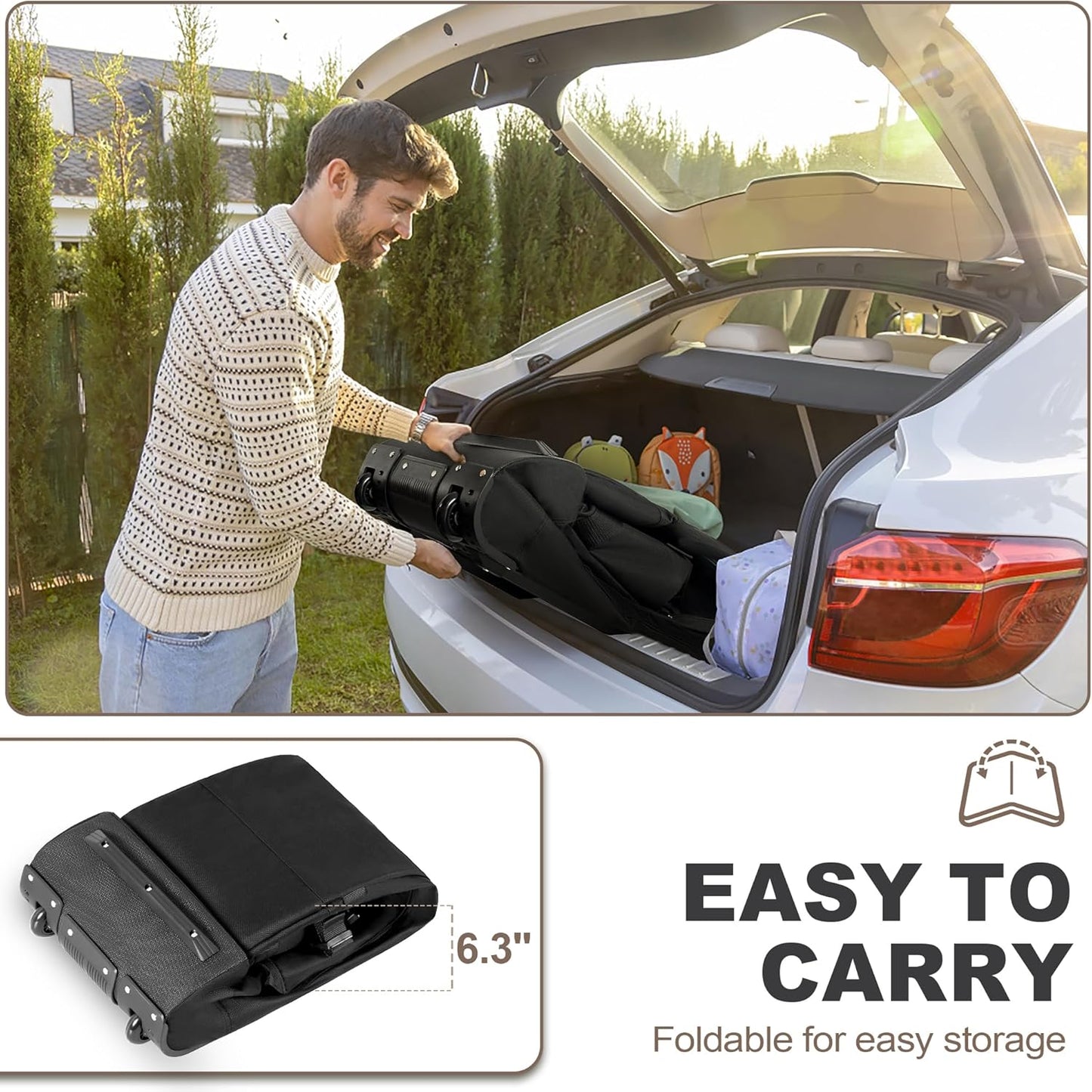 Himal Outdoors Golf Travel Bag - Heavy Duty 600D Polyester Oxford Wear-Resistant, Excellent Zipper Universal Size with Wheels, Soft-Sided Golf Club Travel Cover to Protect Clubs