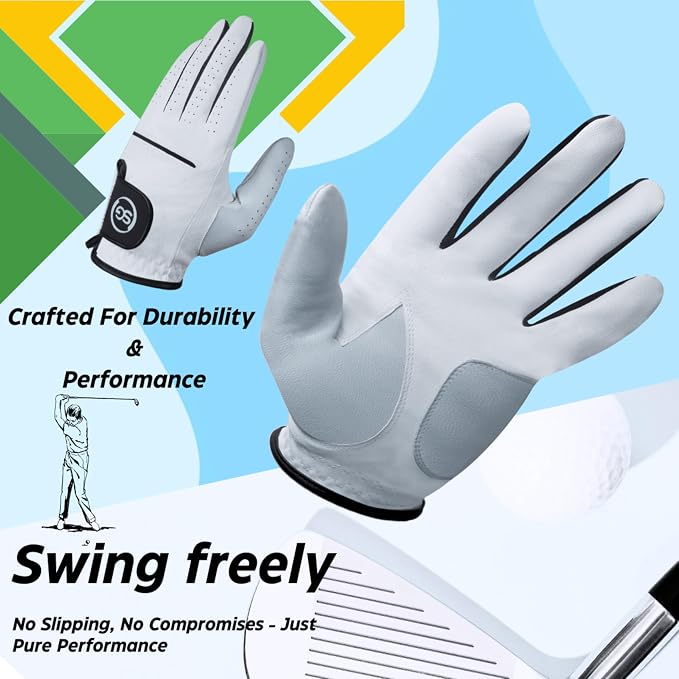 H-Cube All-Weather & Leather Golf Gloves - Image 3