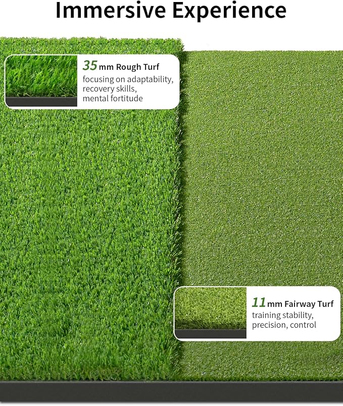 5.2x4ft & 6x4ft 21mm-45mm Dual-Turf Golf Mat - Image 5