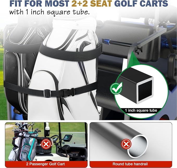 Golf Cart Bag Holder Bracket – Lightweight & Sturdy, No Drilling Required - Image 7